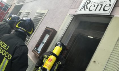 Incendio al ristorante, paura nel centro storico