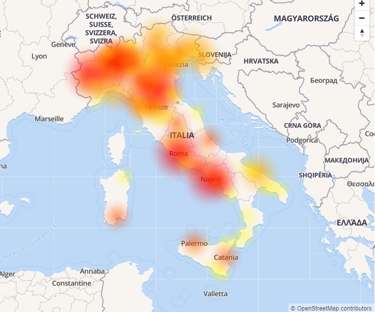 Malfunzionamento Rete 3 in tutta Italia