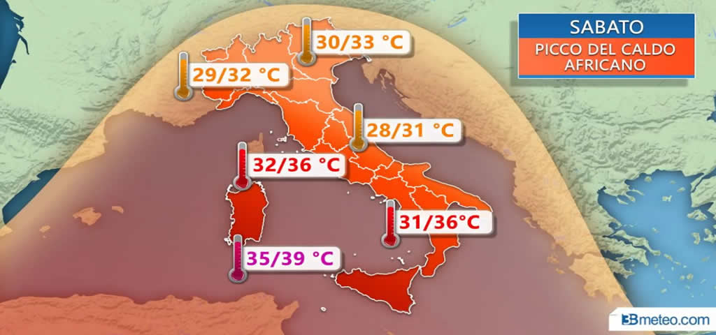 Weekend tra temporali e caldo