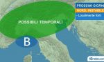 Elevato rischio temporali nel torinese