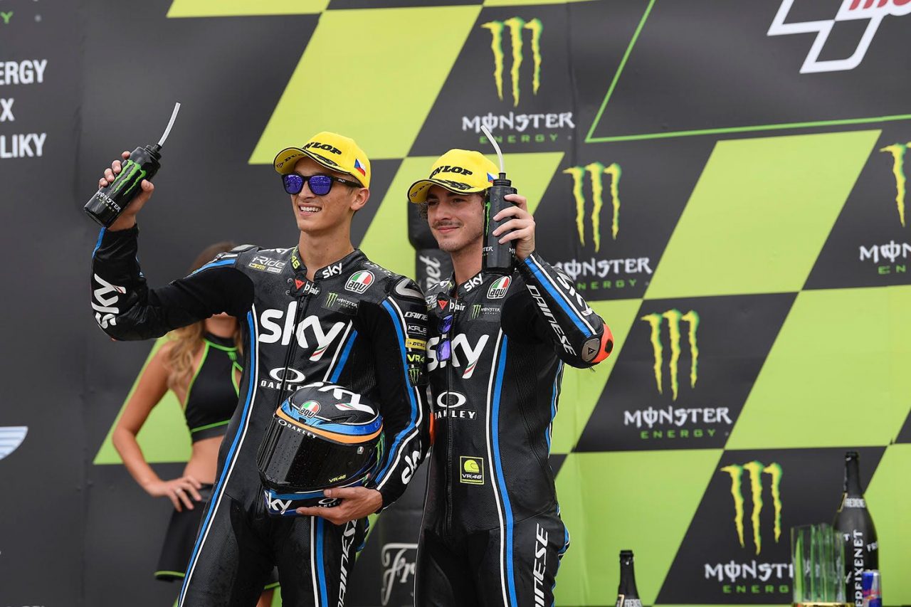 Moto2: Pecco terzo nel Gp della Repubblica Ceca