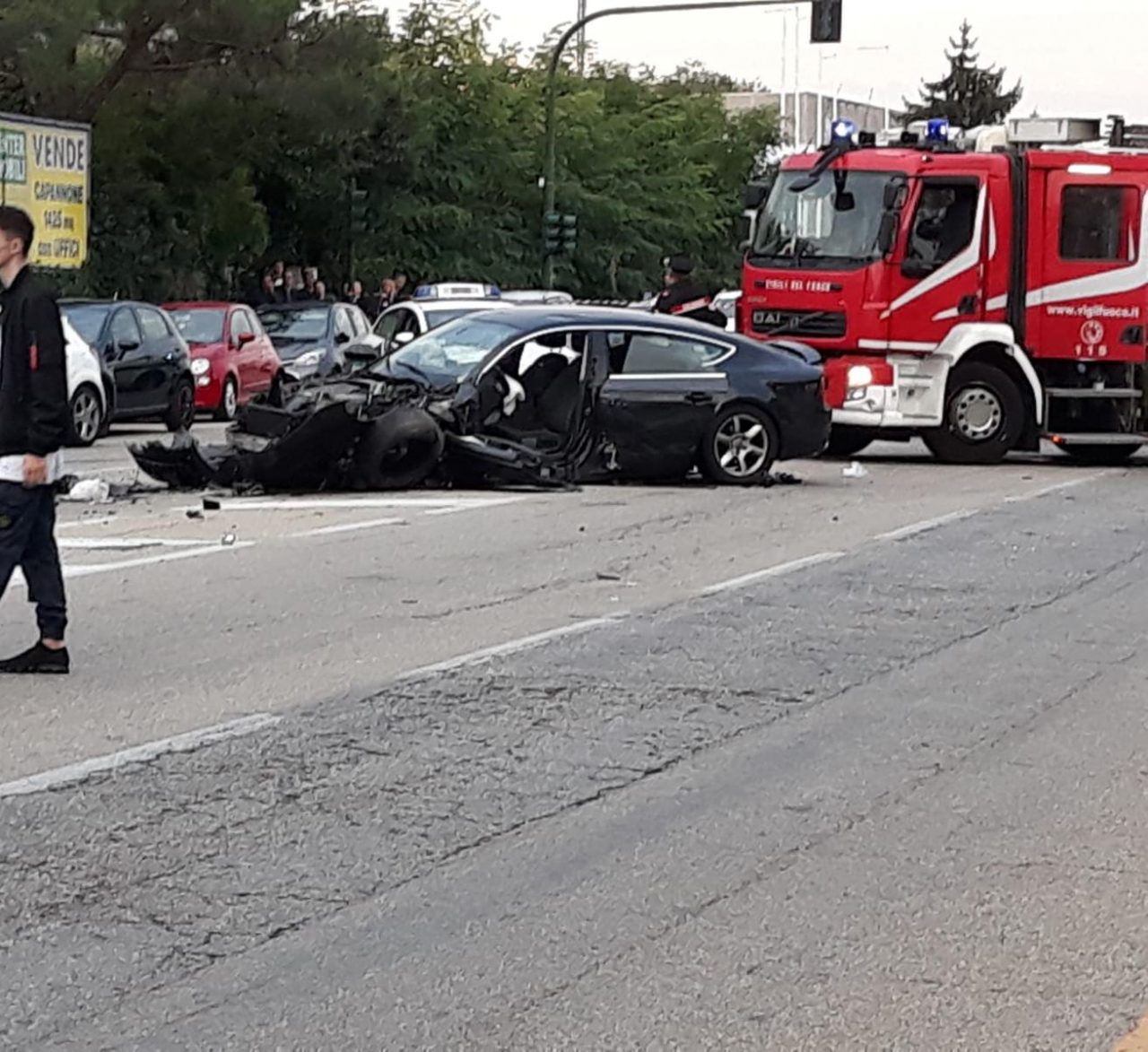 Grave incidente nella via Reiss Romoli ECCO CHI È