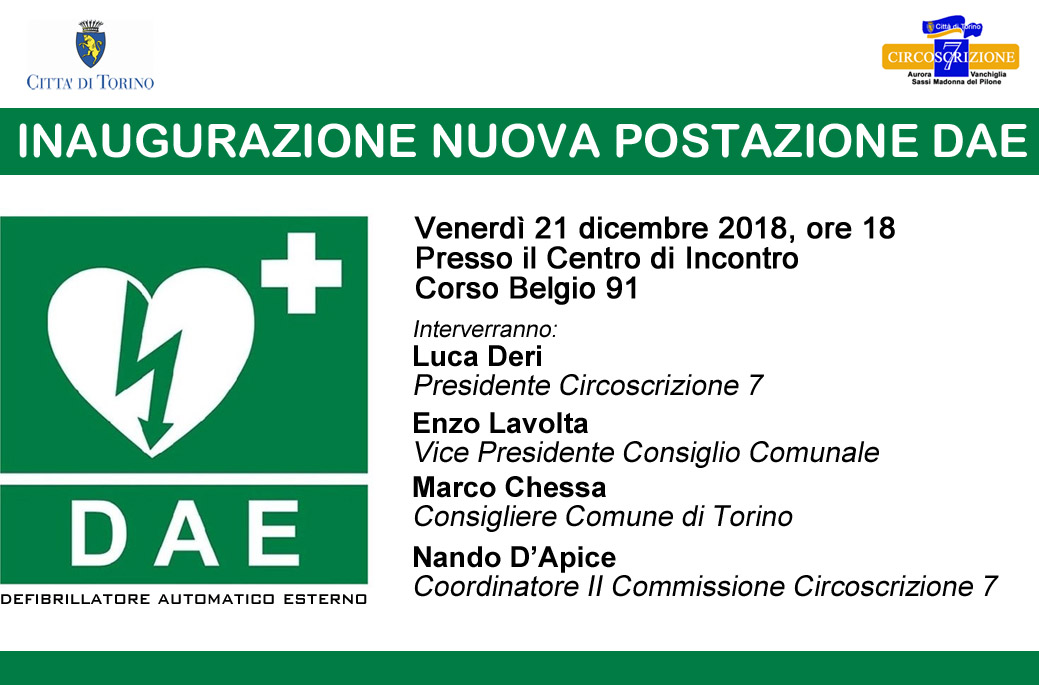 La Circoscrizione è sempre più cardioprotetta, otto nuovi defibrillatori