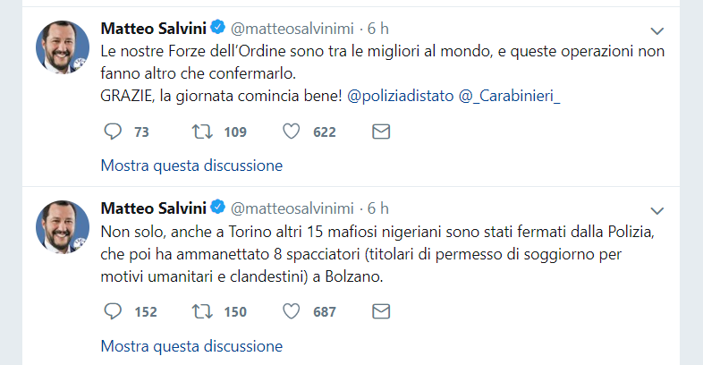 Matteo Salvini twitta, il Procuratore di Torino risponde: “Contro la prassi”