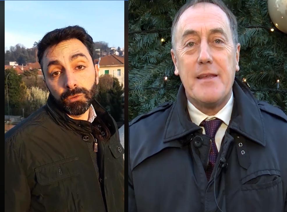 Gli auguri di Natale dei sindaci di Settimo e San Mauro VIDEO