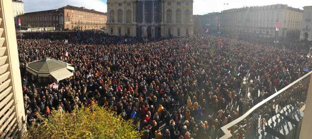 Corteo “Sì Tav”: 30 mila in piazza