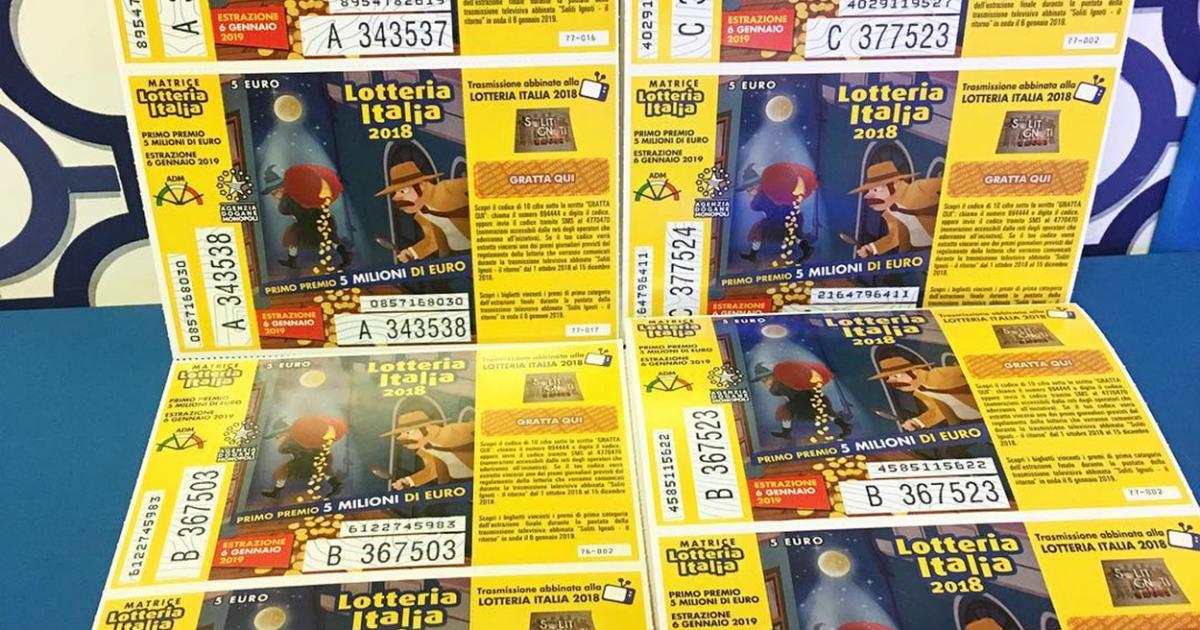 Lotteria Italia: 4° premio a Torino, vinto 1milione di euro