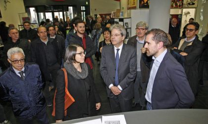 L'ex presidente del consiglio Paolo Gentiloni a Chivasso e Settimo LE FOTO