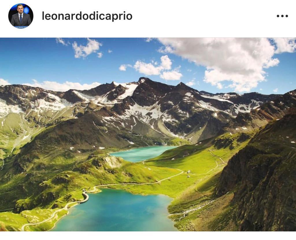Parco del Gran Paradiso, 315 mila like per il post di Di Caprio