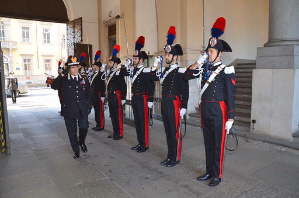 Carabinieri, il Generale Maruccia in visita a Chivasso e Verolengo