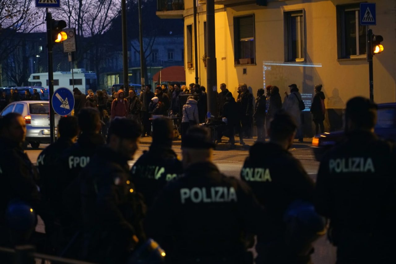 corteo degli anarchici