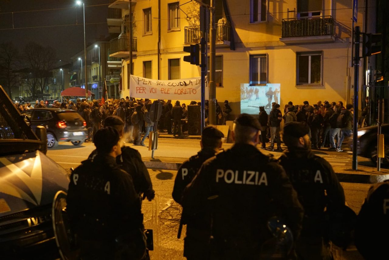 anarchici torino manifestazione sciretti circoscrizione 6 polizia di Stato