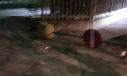 Vandali in azione, danni davanti alla stazione