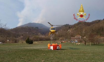 Incendi in Val Sesia, Vigili del Fuoco ancora al lavoro