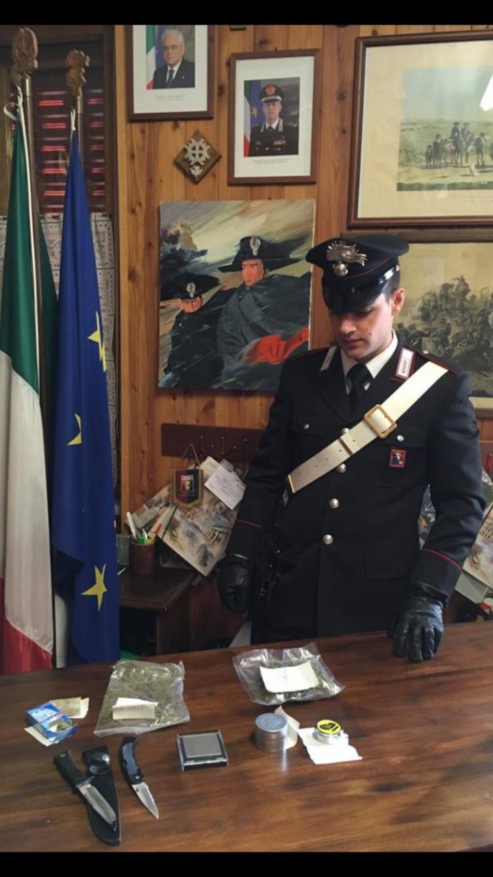 Aveva della droga in camera: giovane di 20 anni arrestato