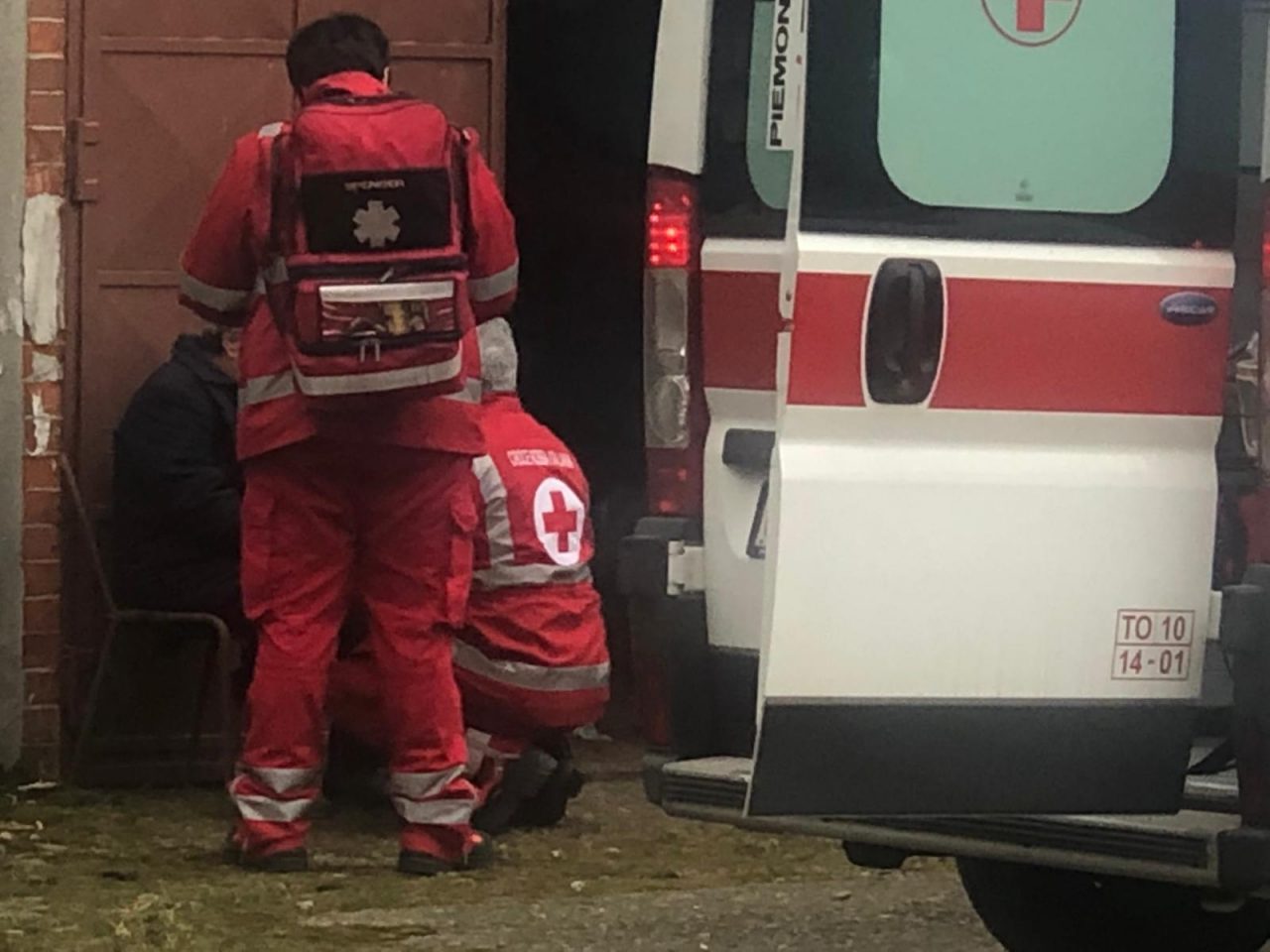 anziana si ustiona