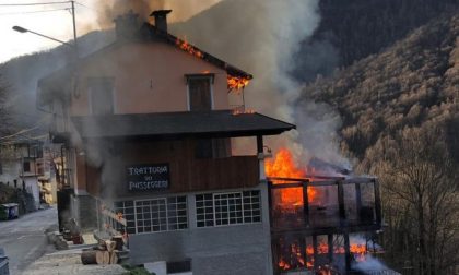 Incendio nella storica Trattoria dei passeggeri
