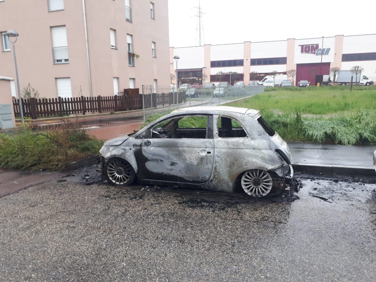 Bruciata auto del consigliere comunale