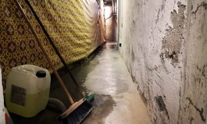 Famulato allagato: un torrente nei sotterranei