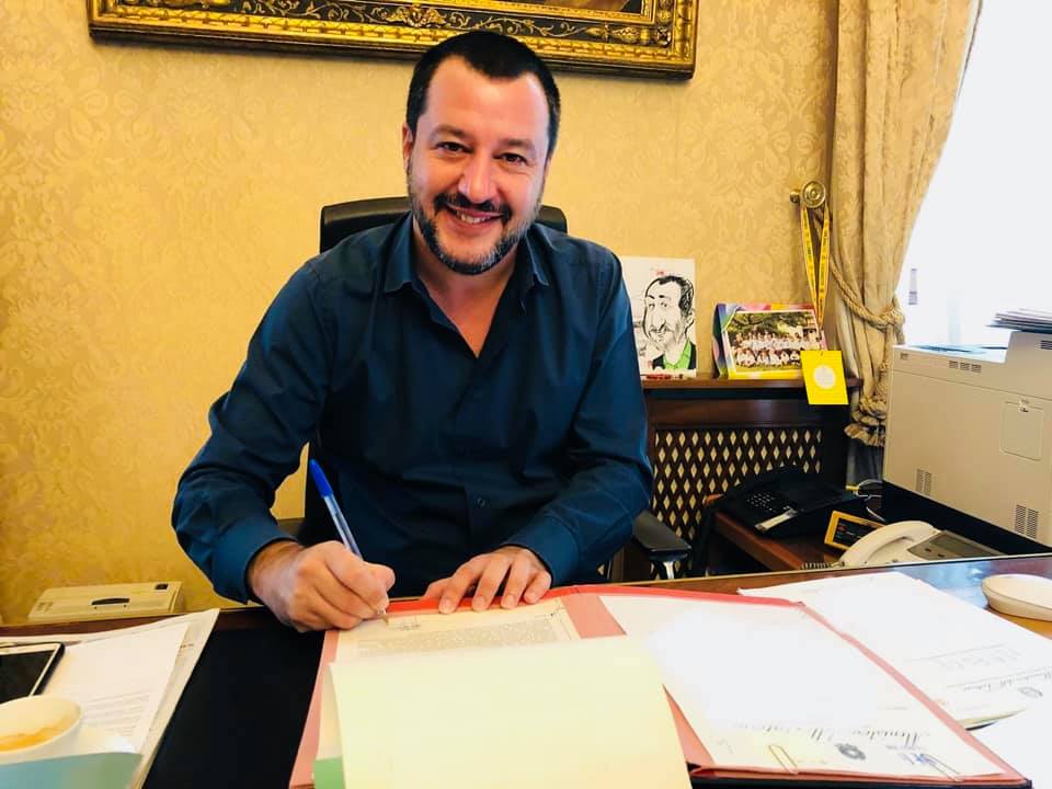 Il vicepremier Matteo Salvini ospite a Settimo