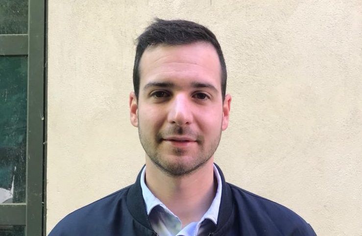 Umberto Fasoglio vicino alla sua elezione