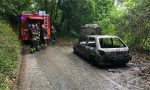 Auto prende fuoco a Castagneto Po