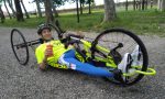 Partecipa alla tappa di Chivasso del Giro d'Italia con la handbike