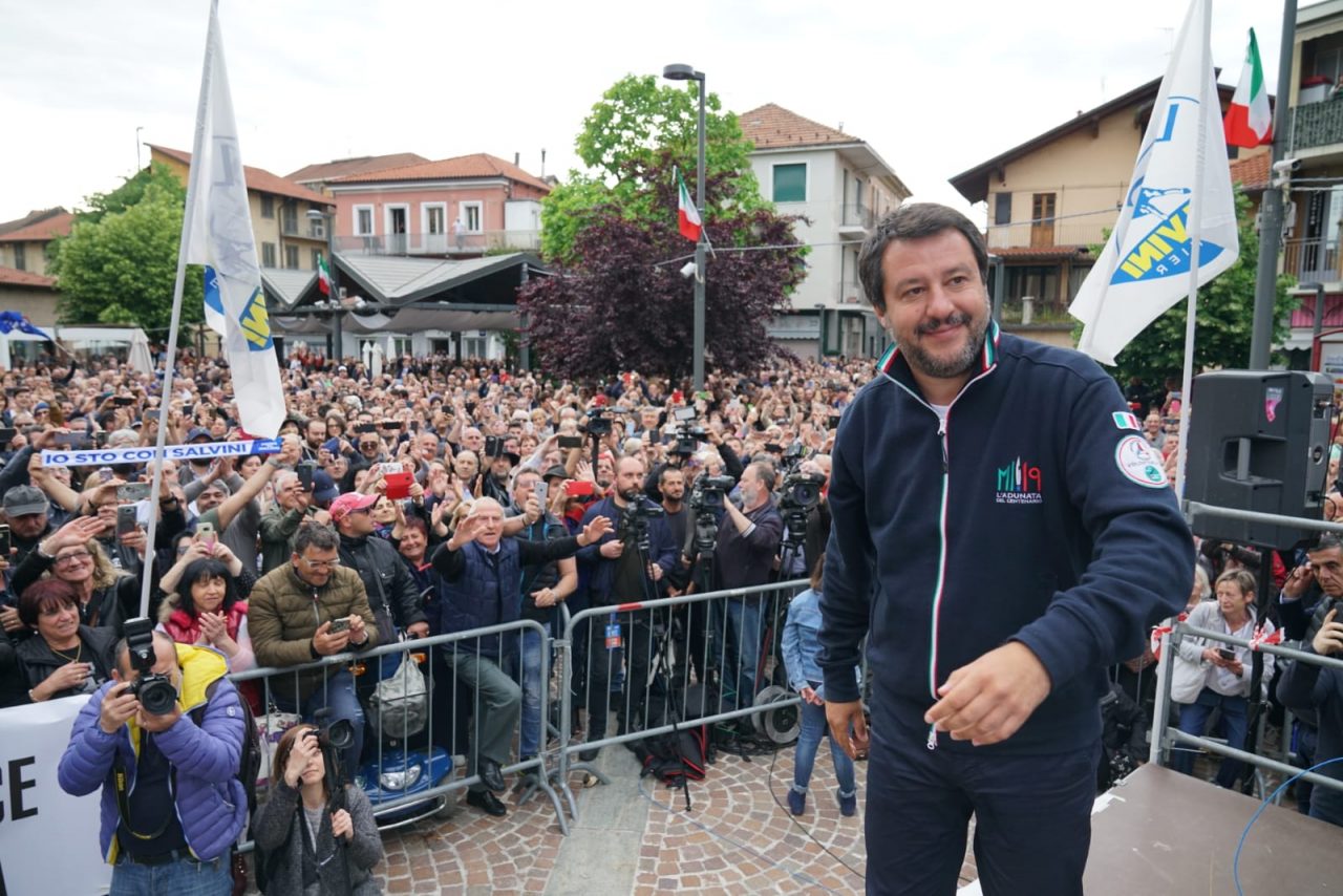 Proteste contro Salvini, il video dall’alto