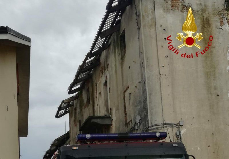 Livorno Ferraris: rischio crollo da edificio abbandonato