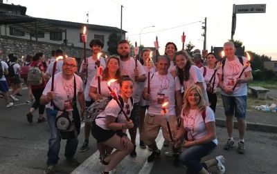 I volontari della Croce Rossa alla fiaccolata di Solferino