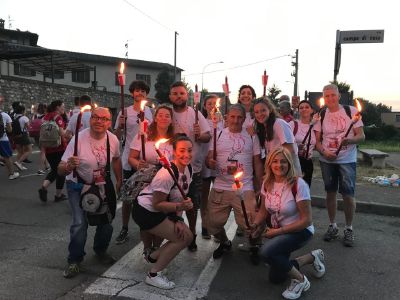 I volontari della Croce Rossa alla fiaccolata di Solferino