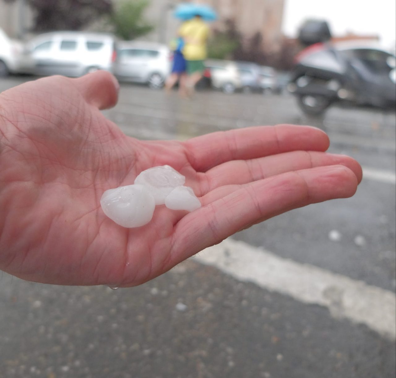 Violenta grandinata nella zona di Settimo e Canavese