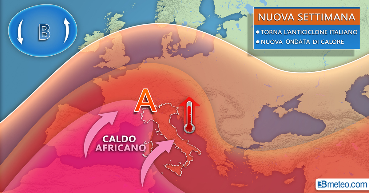 Nuova ondata di caldo, punte di 38 gradi