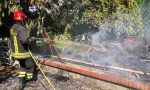 Incendio roulotte a Cavagnolo LE FOTO