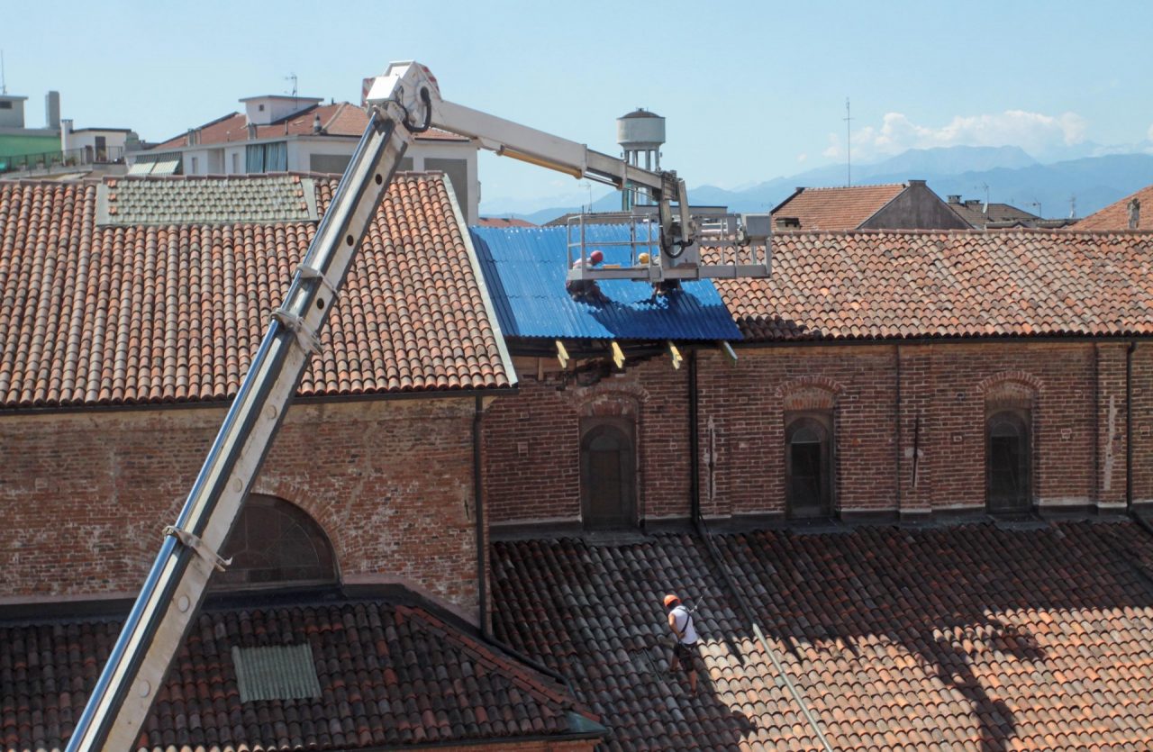 Crollo tetto San Pietro in Vincoli