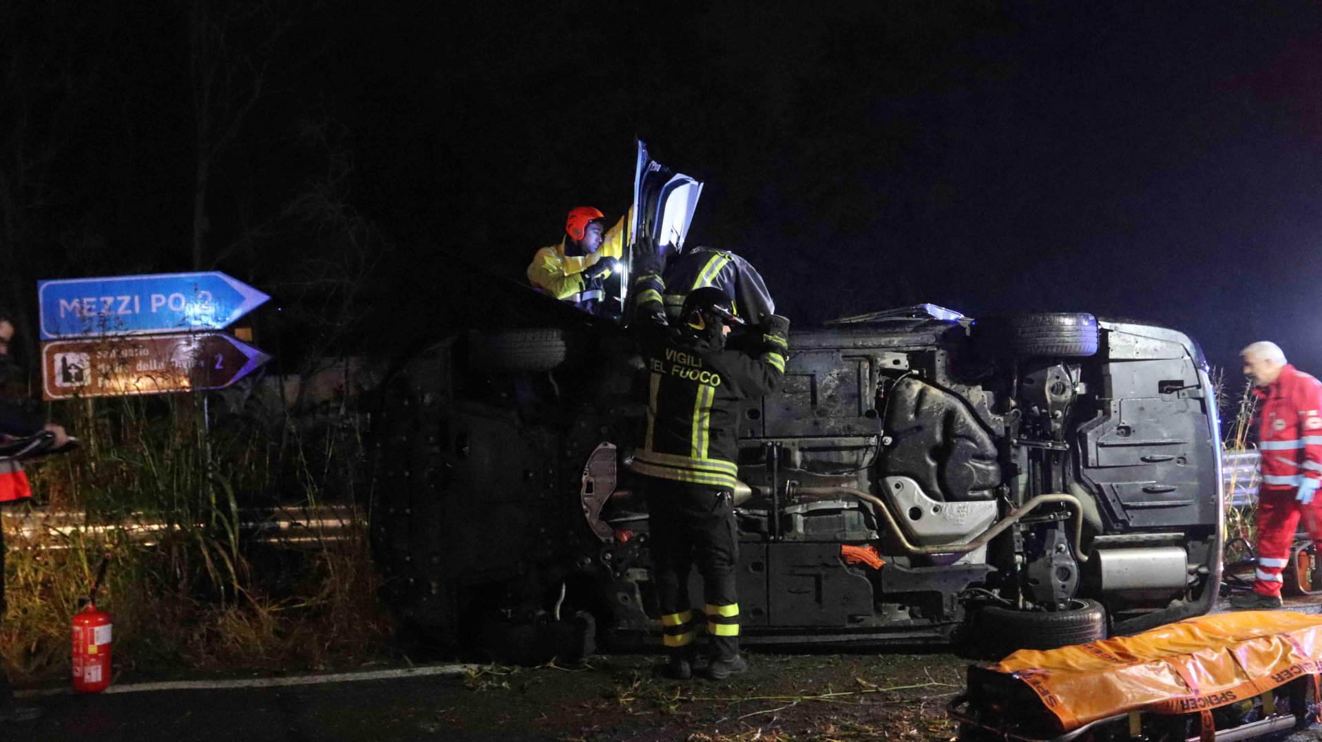 Grave incidente stradale Mezzi Po