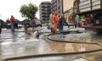 Guasto sulla linea dell'acquedotto in piazza Garibaldi a Crescentino