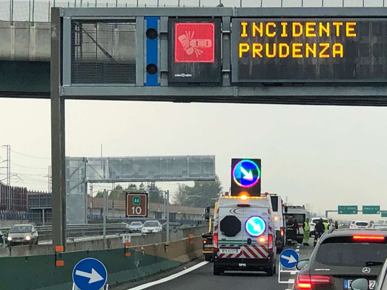 Incidente sull’autostrada tra Chivasso e Brandizzo
