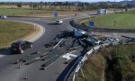 Camion perde il carico tra Chivasso e Caluso: traffico in tilt FOTO E VIDEO