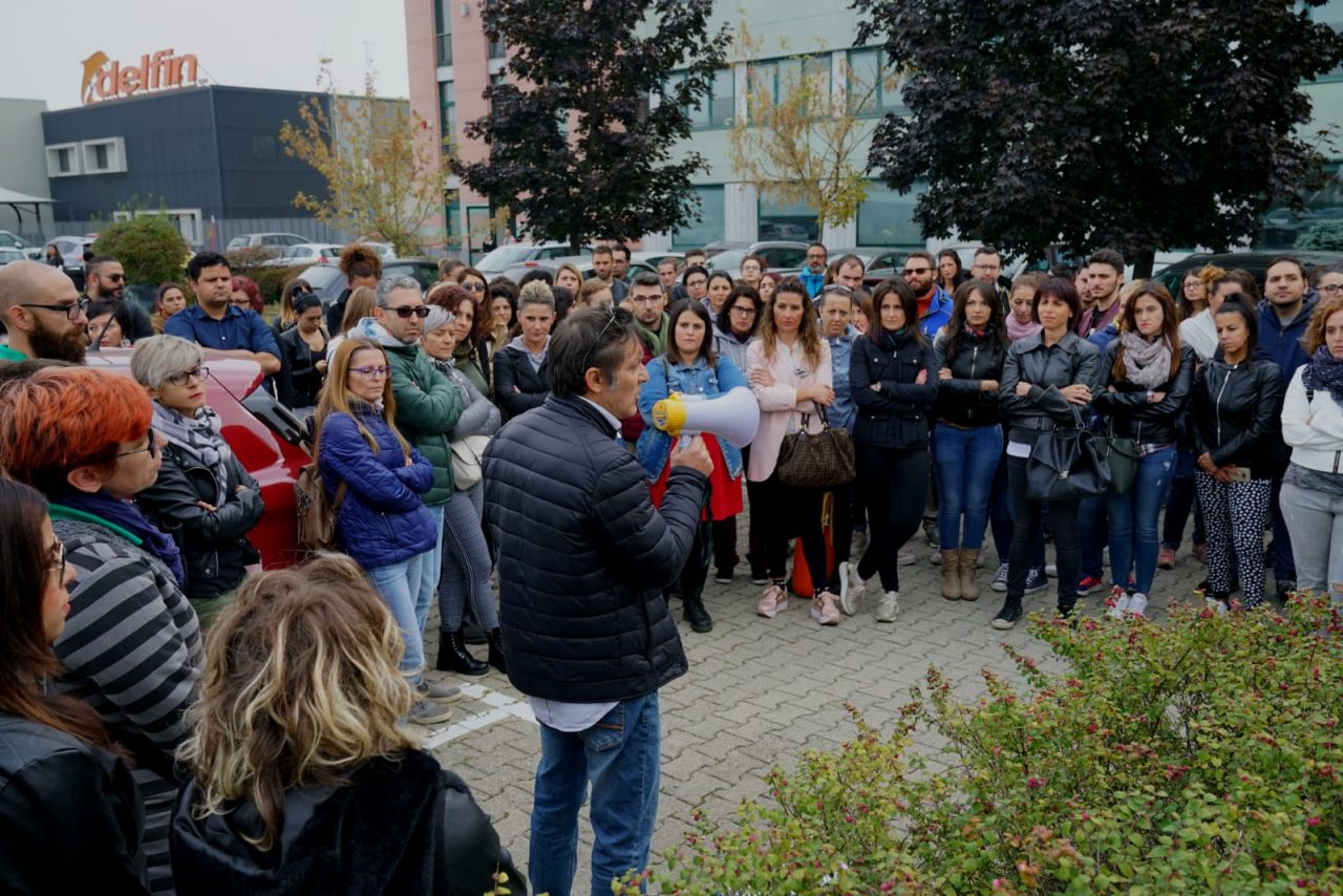 Olisistem, questa mattina lo sciopero dei lavoratori: 400 posti a rischio