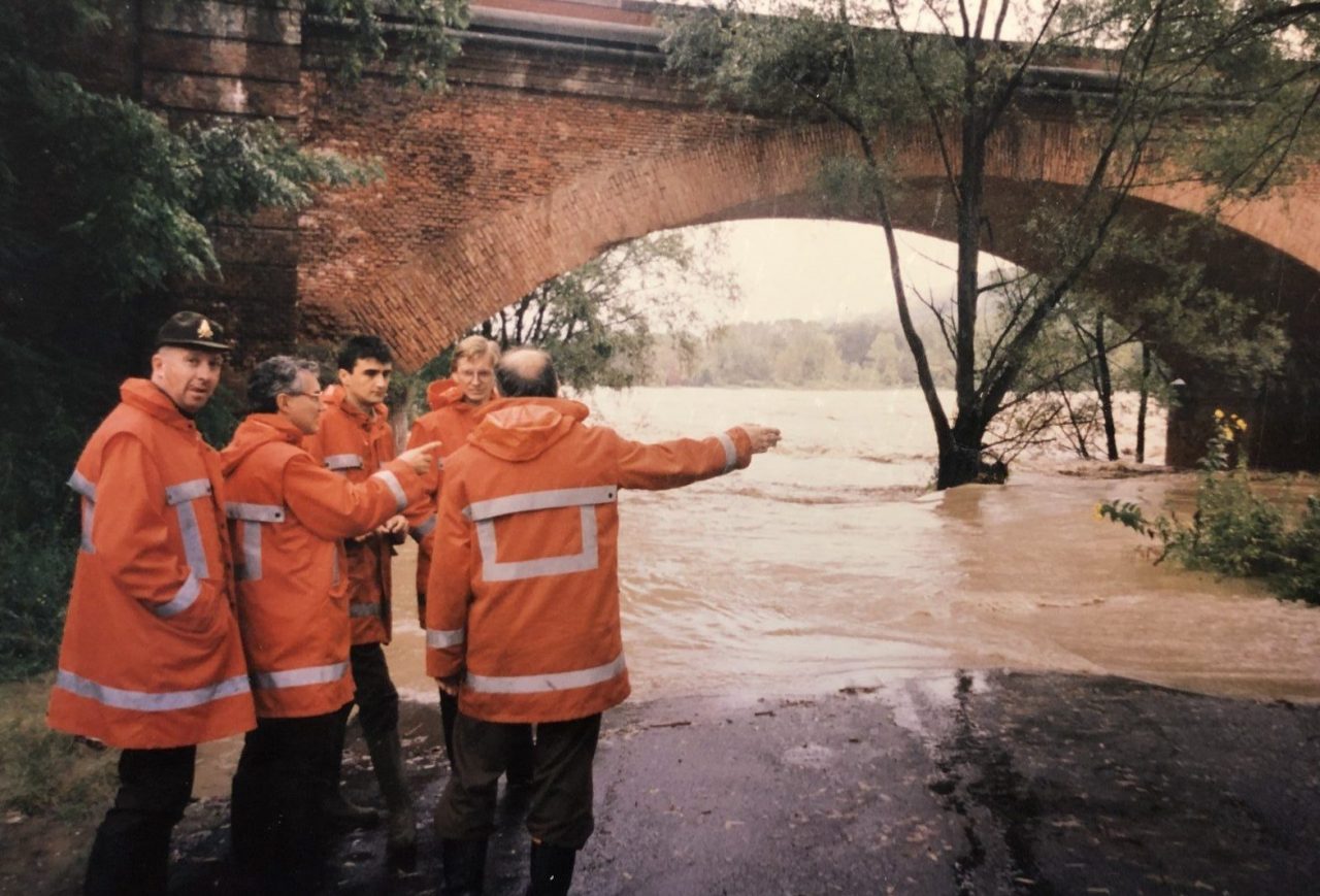 Chivasso, fiaccolata per l’alluvione