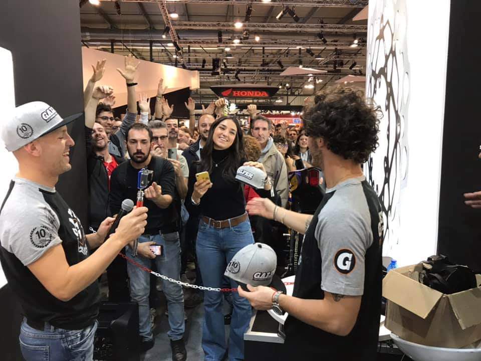 Fabio Marrulli all’Eicma con i campioni della MotoGP