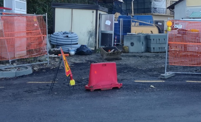 Strada Cimenasco chiusa per lavori