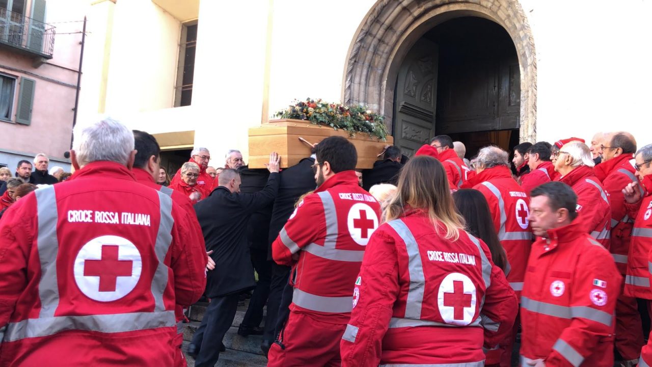 I funerali di Franco Cappone volontario Croce Rossa morto FOTO E VIDEO