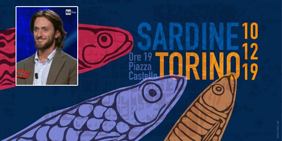 Sardine a Torino stasera, il canavesano prof de L’Eredità scrive una lettera di sostegno
