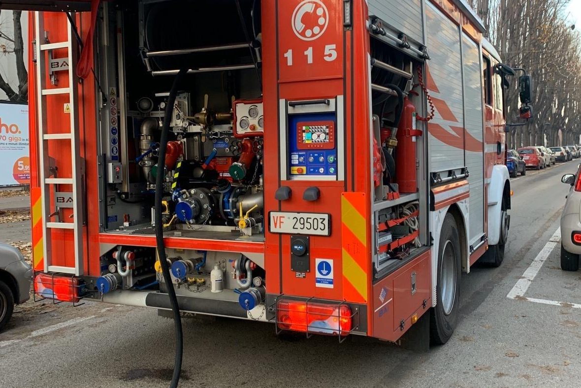 Black out per la centralina elettrica in fumo