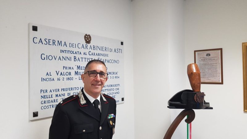 Nuovo Comandante per i Carabinieri del Radiomobile di Asti: per anni è stato alla guida della stazione di Cavagnolo