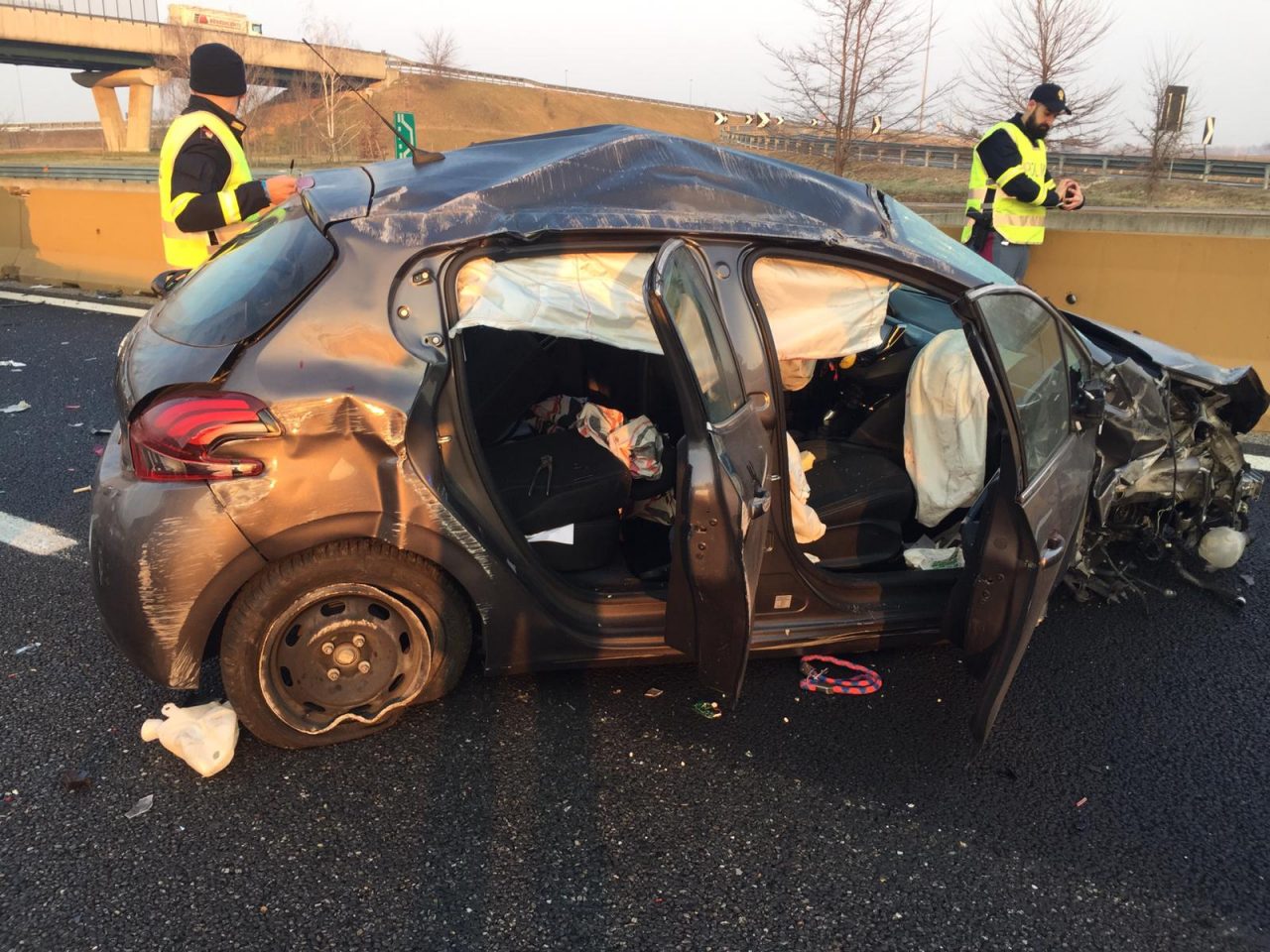 Incidente sull’autostrada A4 Torino-Milano a Chivasso Est LE FOTO