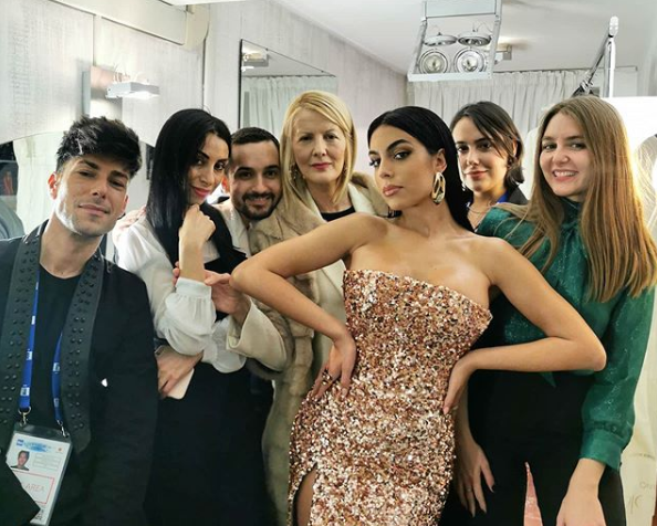 Sanremo 2020, Georgina dona il cachet al Regina Margherita