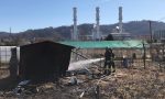 Incendio negli orti comunali di Chivasso